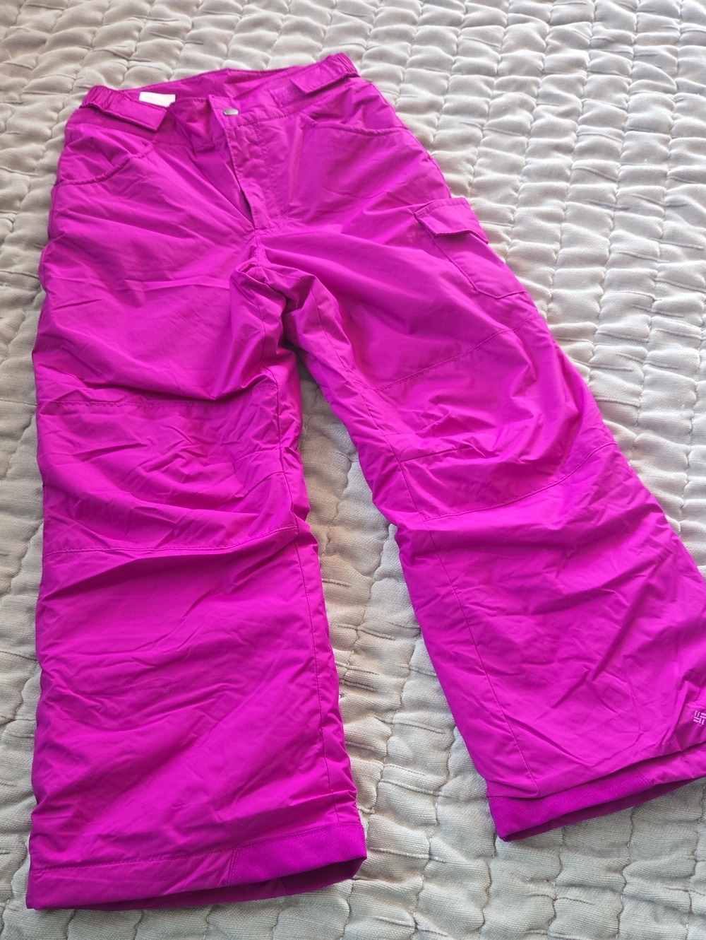 Columbia Bright Magenta Kids Snow Pants